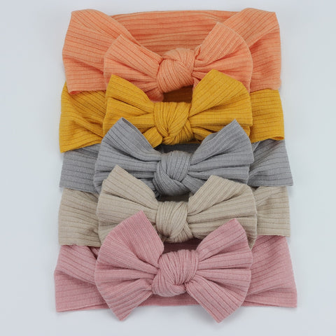 5pcs/Lot Cable Knit Bow Baby Headbands