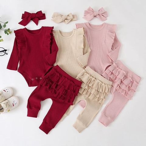 Newborn Infant Autumn 3Pcs Set