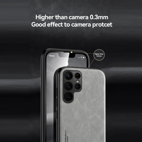 New Magnetic Sheepskin Leather Case