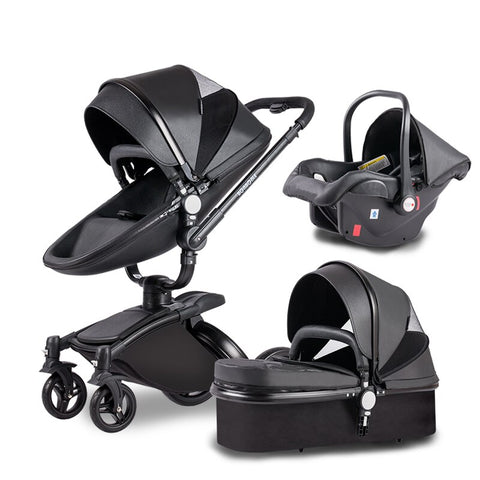 Newborn Carriage PU leather High Landscape Stroller