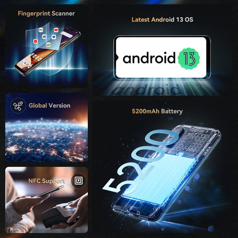 X70 6.583 Inch FHD+ Screen Android 13 Smartphone