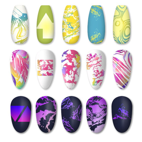 New Square Round Nail Stamping Plates