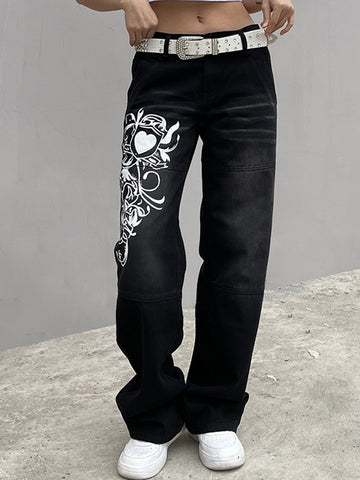 Women Straight wide leg jeans