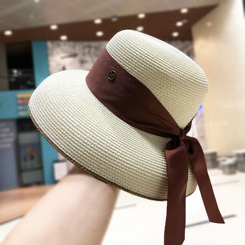 Women Beach Hepburn style Bucket Hat