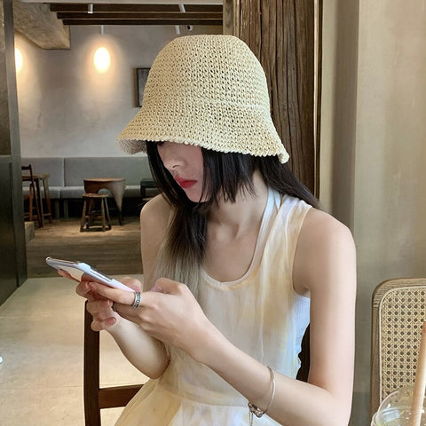 2022 Summer New Folding Straw Hat