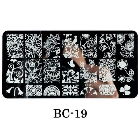 New Lace Flowers Nail Stamping Plates