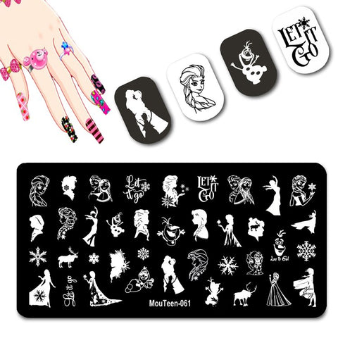 2022 New Pattern Nail Stamping Plates Graffiti Art