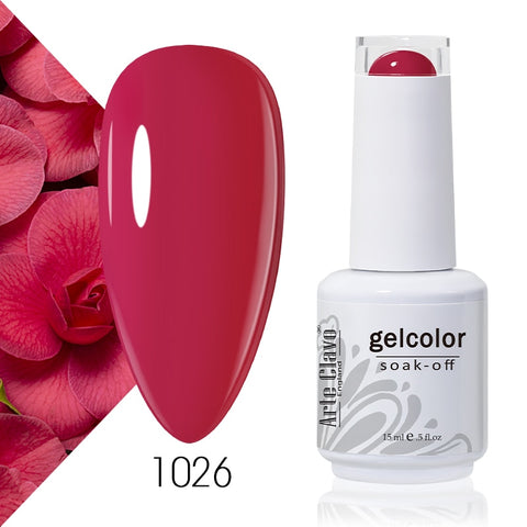 15ml Rose Red Color Series Gel Nail Polish