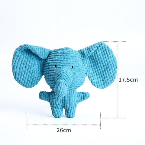 Dog Animal Shape Corduroy Chew Toy