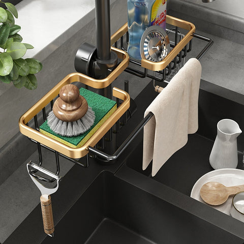 Kitchen Space Aluminum Sink Drain Rack
