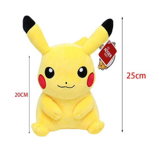 25cm Pikachu Charmander Squirtle Bulbasaur Anime Toys