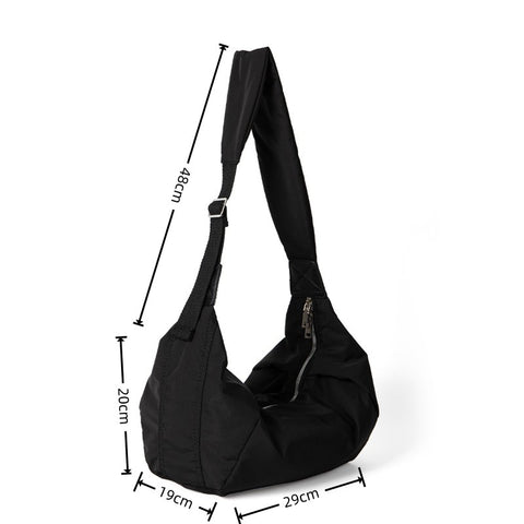 Women Large Capacity Casual Nylon Crossbody Bag