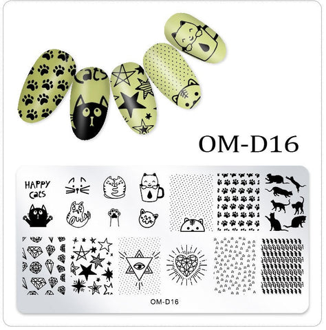 New Lace Flowers Nail Stamping Plates