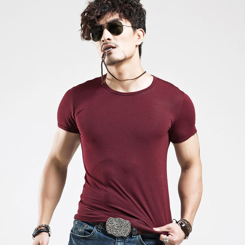 Men Fitness V neck T-shirts