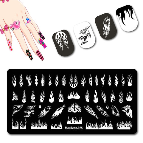 2022 New Pattern Nail Stamping Plates Graffiti Art