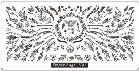 1Pcs Alphanumeric Nail Art