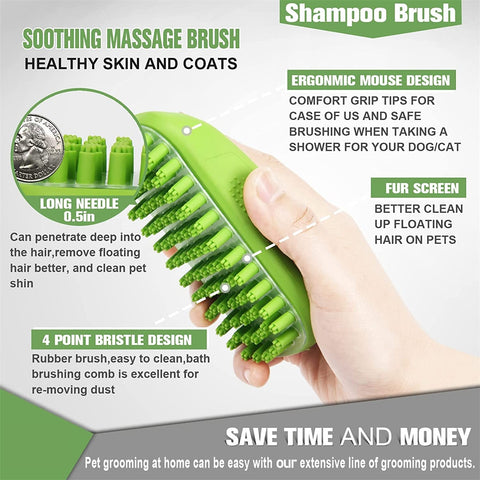 Professional Dog Shampoo Grooming Brush