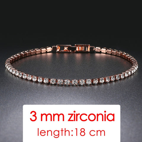 Women Fashion Small Cubic Zircon Crystal Bracelets