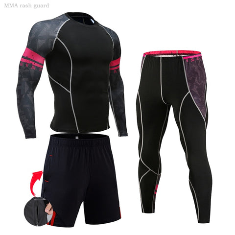 Men Running Fitness Sports Suits