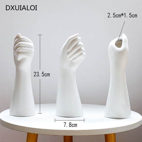 Nordic style Hand Flowers Vase