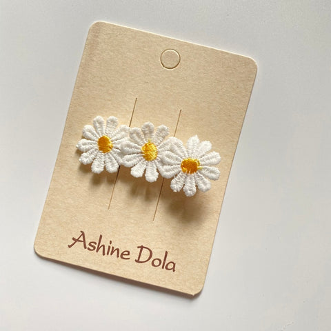 Children Lace White Barette Princess Hooks