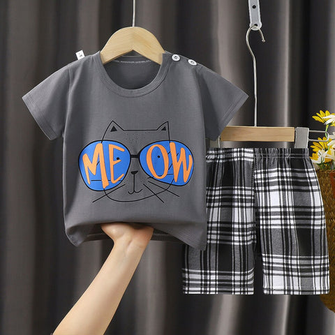 Kids Summer Disney Mickey Mouse Sport Clothing