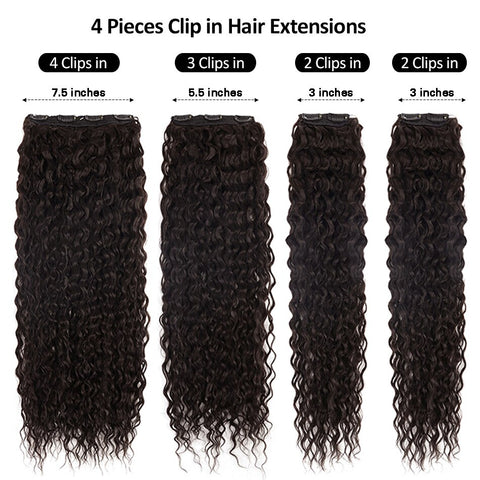 New Synthetic Curly Clip-In Hair Extensions
