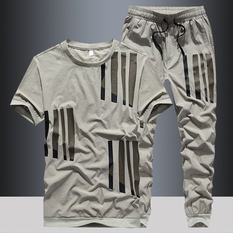 Men's Top Pants Sets Fashion 2 piece set