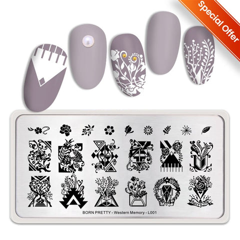 New 12*6cm Nail Art Templates