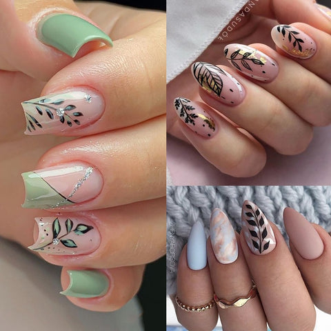 New Flower Leaves Nail Stamping Plates