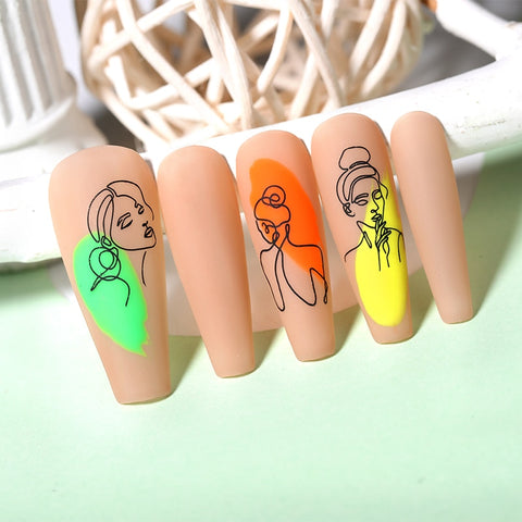New 12*6cm Nail Art Templates