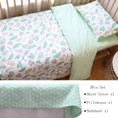 3 Pcs Baby Crib Bedding Set
