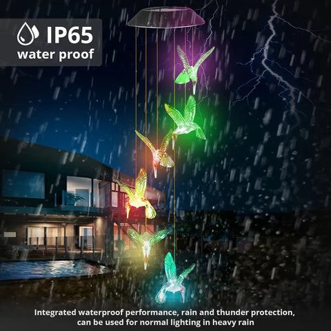LED Solar Wind Chime Lamp Color changing