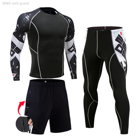Men Running Fitness Sports Suits
