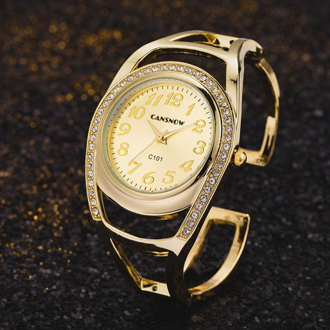 Women Crystal Fashion Quartz Diamond Wristwatch