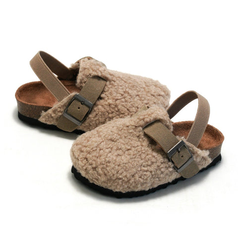 Baby  Warm Fuzzy Slipper Plush Sandals
