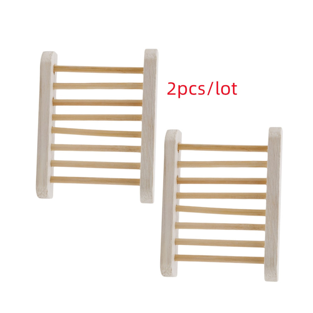 Portable Natural Wood Soap Dishes
