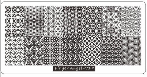 1Pcs Alphanumeric Nail Art