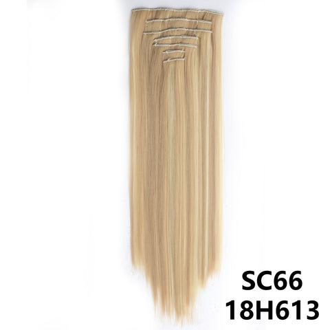 New Long Straight Natural 16 Clip