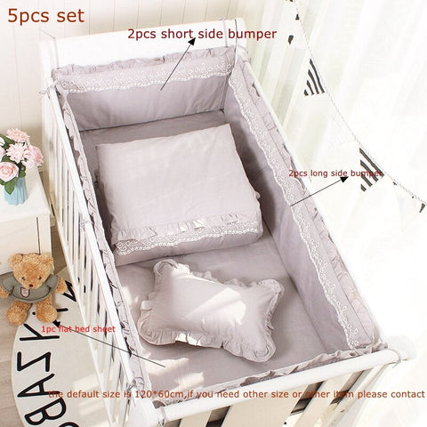 5Pcs Summer Breathable Baby Bed