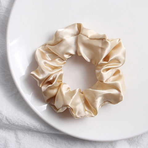 Women Silk Scrunchie Elastic Multicolor Hair Band