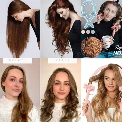 New Heatless Curling Rod Headband