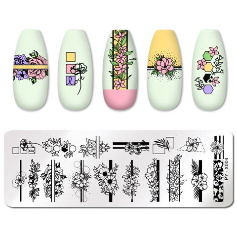 New Geometry Nail Stamping Plates