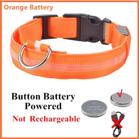 New LED Glowing Dog Collar