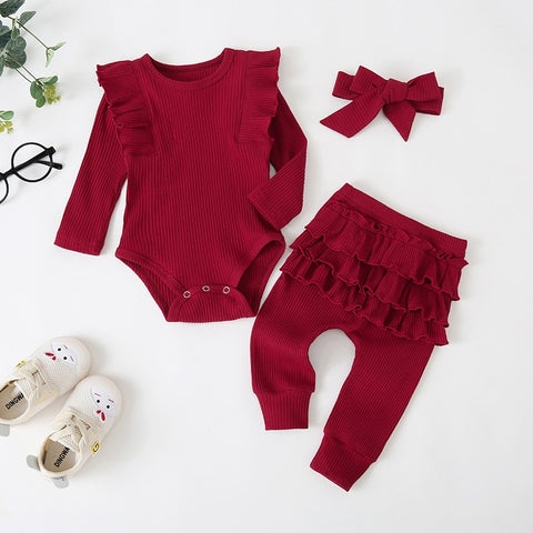 Newborn Infant Autumn 3Pcs Set