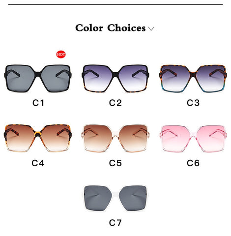 Women Fashion Oversize Sunglasses