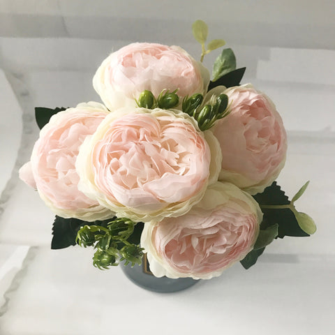 30cm Rose Pink Silk Peony Artificial Flowers