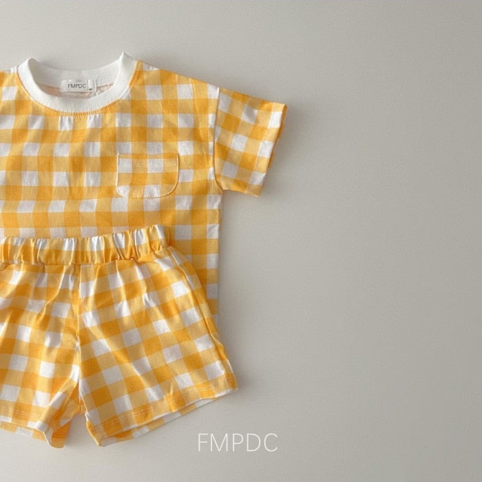 Baby O-neck Tees Heart Print Clothes