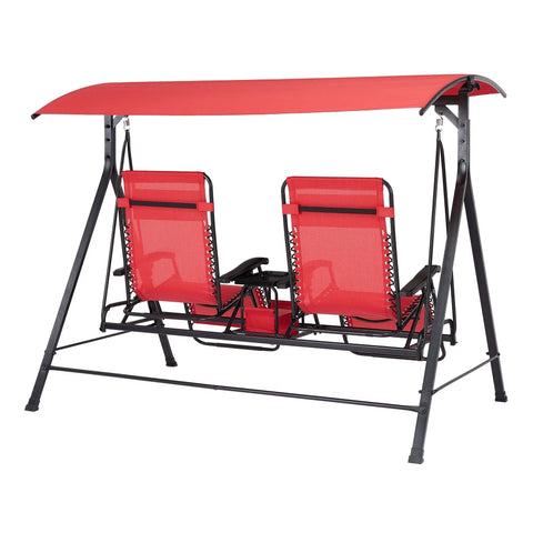 Mainstays Zero-Gravity Steel Porch Swing,