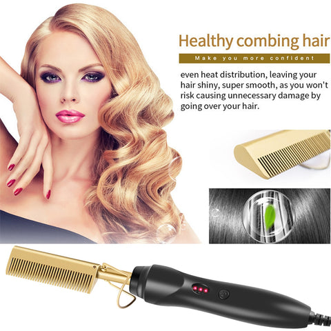 New Leeons Black Hot Comb